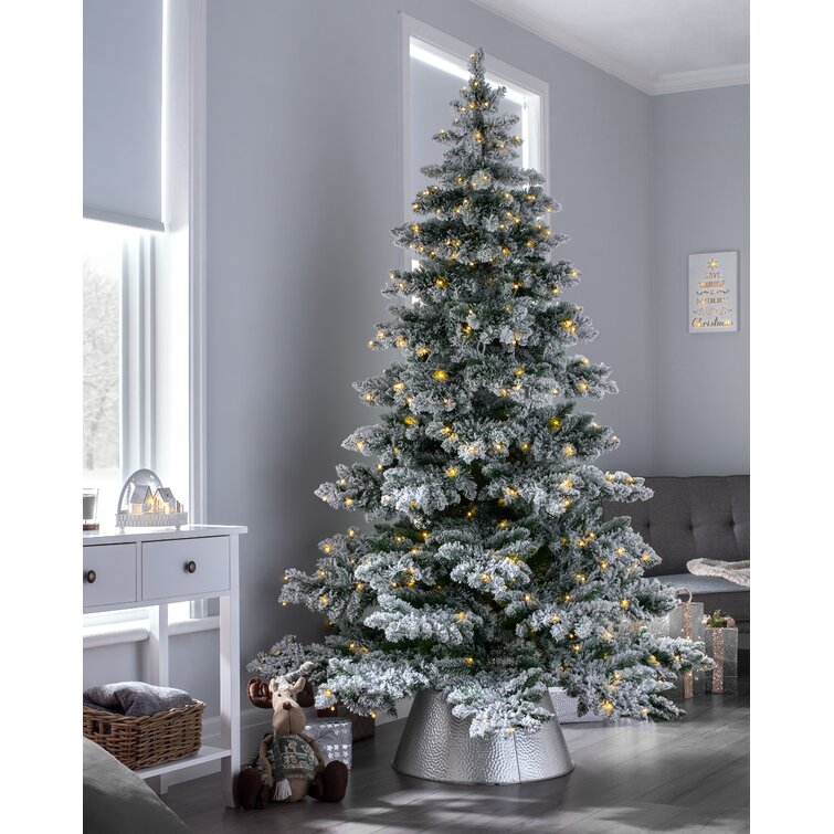 White plastic shop christmas tree